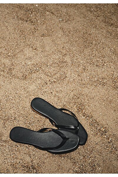 OXXO Women Polyurethane Slipper - BLACK