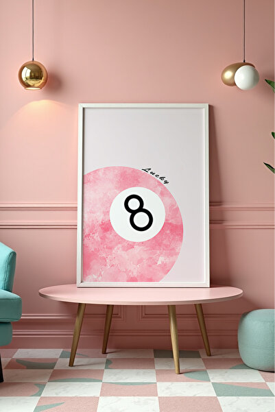 Esci Design Τραπέζι με λευκό πλαίσιο - Ροζ Τραπέζι - Τραπέζι Tiktok - Τραπέζι...