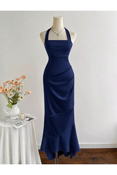 Bracha Μάξι φόρεμα με δέσιμο στο λαιμό και βολάν