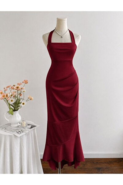 Bracha Μάξι φόρεμα με δέσιμο στο λαιμό και βολάν