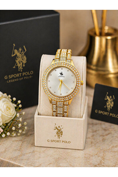 G Sport POLO Simple and Stone Detailed Women's Wristwatch (Special for Mother...