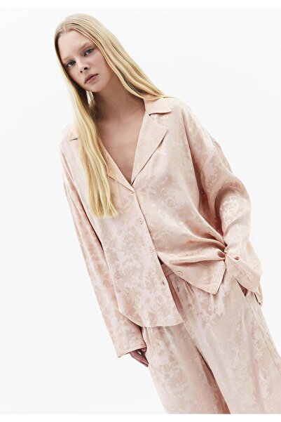 OXXO Long Sleeve Oversize Shirt With Button Details - CAMEO ROSE