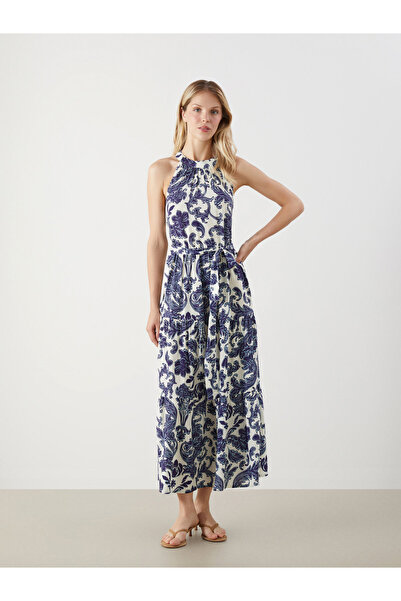 LC Waikiki Rochie florală cu guler halter