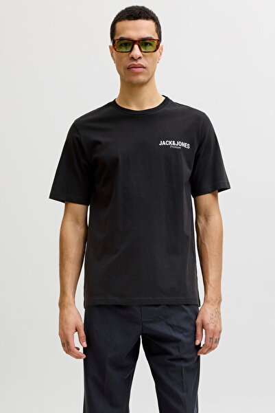 Jack & Jones Ανδρικό μπλουζάκι με στάμπα στο στήθος και κοντό μανίκι - Όσκαρ