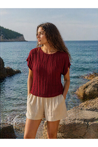 Sea Style Διάτρητη Πλεκτή Μπλούζα – Καλοκαιρινό Γυναικείο Τοπ με Ελαφριά Υφή ...