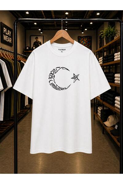 playwear Μπλουζάκι με στάμπα στο στήθος με σημαία Τουρκίας, 100% βαμβακερό, υ...