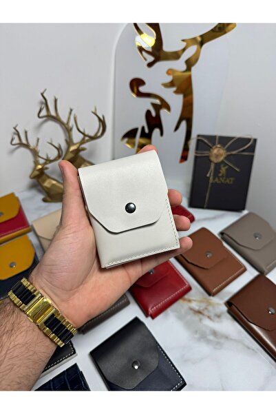 SANAT 100% Γνήσιο Crazy Leather Χειροποίητο Μινιμαλιστικό Πορτοφόλι - Πορτοφό...