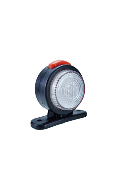 OMC Στρογγυλό φως σήμανσης LED αυτοκινήτου, νέον, λευκό κόκκινο, 12V-24V