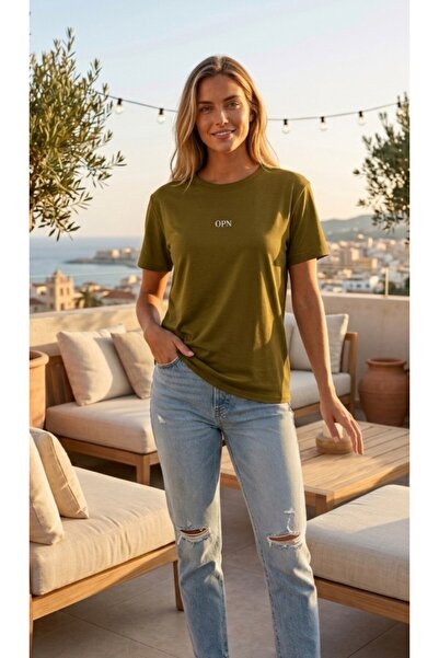 BEYAZTOPTAN Γυναικείο μπλουζάκι από ύφασμα Modal με οβάλ κόψιμο - Άνετο καθημ...