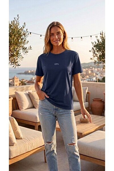 BEYAZTOPTAN Γυναικείο μπλουζάκι από ύφασμα Modal με οβάλ κόψιμο - Άνετο καθημ...