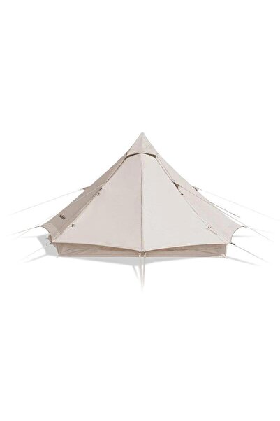 ozbience 6.4 Piramit Kanvas Glamping Çadırı, 4 Kişilik, Dayanıklı ve Şık Tasarım