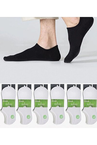 Güzelce Kids Bolero Socks 6'lı Silikonlu-Dikişsiz-Bambu Sneaker (Görünmez) Ço...