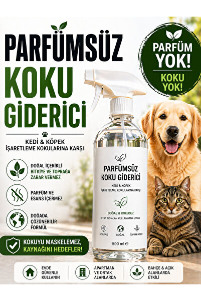 Abelya Parfümsüz Koku Giderici– Kedi & Köpek İdrar ve İşaretleme Kokusu İçin,...