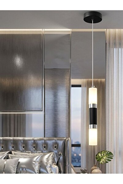 bella lighting Premium Gümüş Krom Ithal Kaplama Modern Sarkıt Tekli Tasarım A...