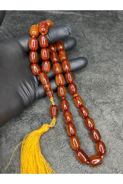 Mos Tespih Large Size Rope Tasseled High End Tightening Amber Prayer Beads