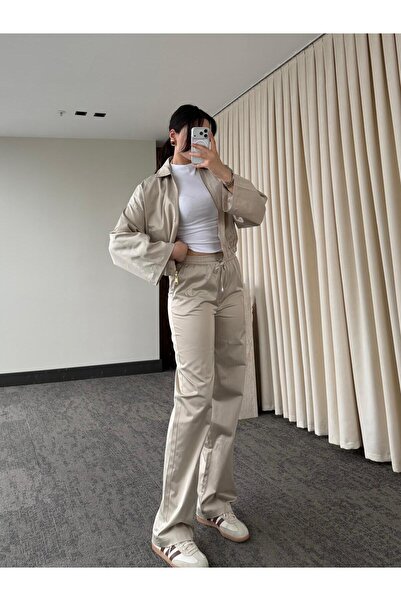 My Blog Σετ Παντελόνι και Σατέν Μπουφάν Stone Bomber - 9663 - 51229