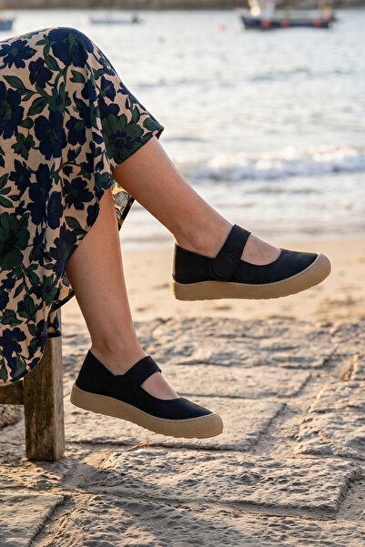 Erkan Saçmacı Strappo Μαύρα Γνήσια Παπούτσια από Δέρμα Μοσχαριού με Στρογγυλή...