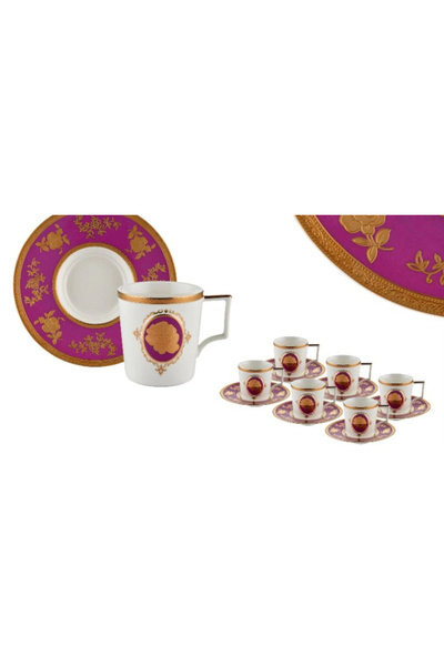 The Mia Rivadossi Stempa Venice Purple 6lı Fincan Seti