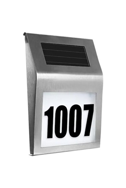 OEM Solar House Number Plate with LED Lighting