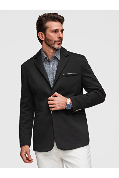OMBRE Ανδρικό Σακάκι Στενή Γραμμή M170 Μαύρο