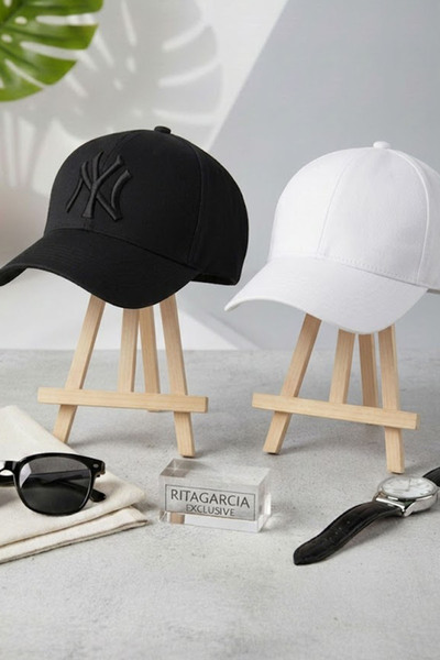 Ritagarcia Unisex Σετ 2 τεμαχίων: 1 Κεντημένο καπέλο & 1 Απλό Βασικό Ρυθμιζόμ...