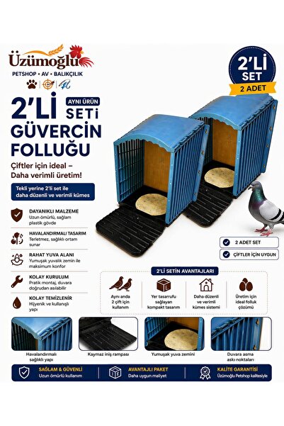 üzümoglu 2 ADET ASMALI GÜVERCİN FOLLUĞU