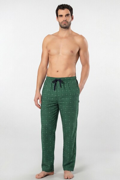 Cacharel Ανδρικές καρό υφαντές πιτζάμες με μονό παντελόνι, 95% βαμβάκι, 5% ελ...