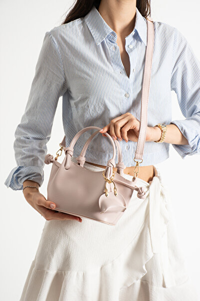 Adox Çanta ESCUELLA MODEL CHARM GIFTED POWDER ΓΥΝΑΙΚΕΙΑ ΤΣΑΝΤΑ ΧΕΡΙΟΥ ΚΑΙ ΩΜΟΥ