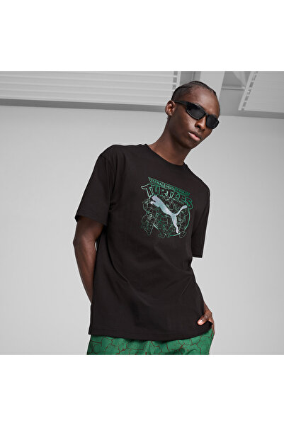 Puma X TMNT Relaxed Graphic Erkek Siyah T-Shirt
