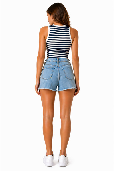 ALDAGÖR Women's Crew Neck Strappy Crop T-Shirt Athlete