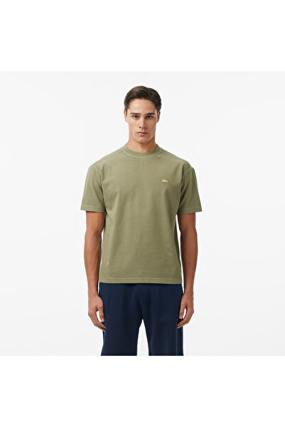 Lacoste Erkek Relaxed Fit Bisiklet Yaka Haki T-Shirt