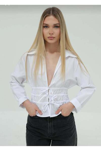 MODA HP BÜZGÜ DETAYLI GÖMLEK