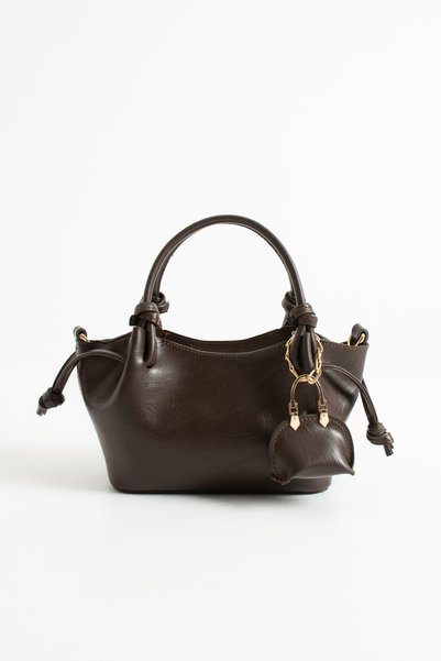cocy-col Hosea Model Charm Gift Brown Women's Hand and Shoulder Bag