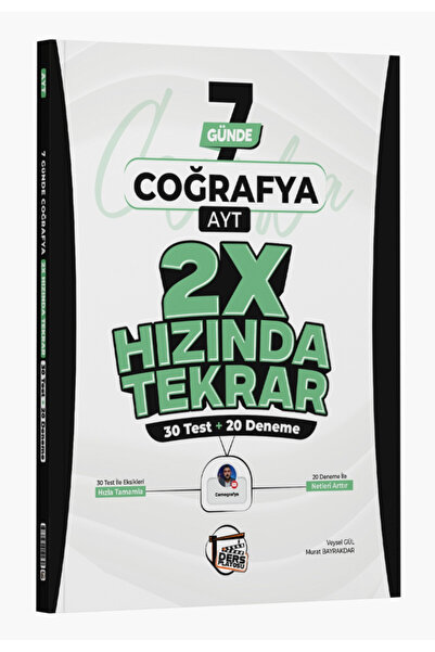 Ders Platosu Ders Platosu AYT Coğrafya 7 Günde 2X Hızında Tekrar Deneme 2026