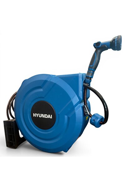 Hyundai 5841 Otomatik Hortum Makarası 40 Metre Duvara Monte Bahçe Hortum Sarm...