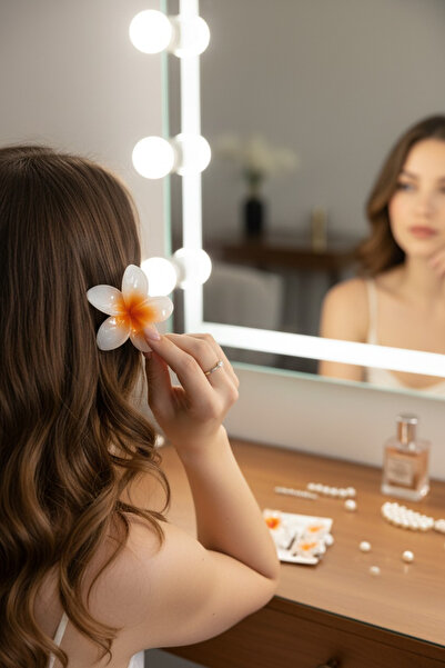 KANİNCHEN Γυναικεία κλιπ μαλλιών με πόρπη από λουλούδια λωτού 3 τεμαχίων, πολ...