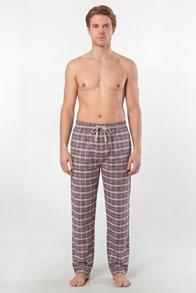 Cacharel Ανδρικές καρό υφαντές πιτζάμες με μονό παντελόνι, 95% βαμβάκι, 5% ελ...