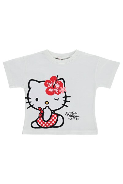 Hello Kitty Μπλουζάκι για παιδιά 2-5 ετών - Εκρού