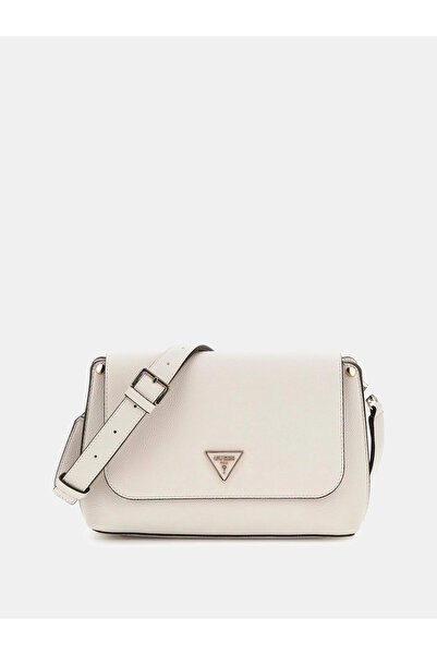 Guess Meridian II Γυναικεία τσάντα χιαστί με κάλυμμα, κρεμ χρώμα, HWBG6974200...