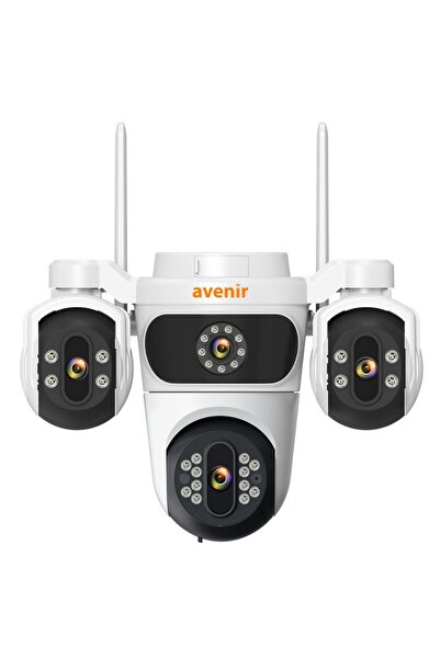 AVENİR AV-S323 3 Kameralı Wifi 6mp 360 Dönebilen Sesli Gece Görüşlü Kamera