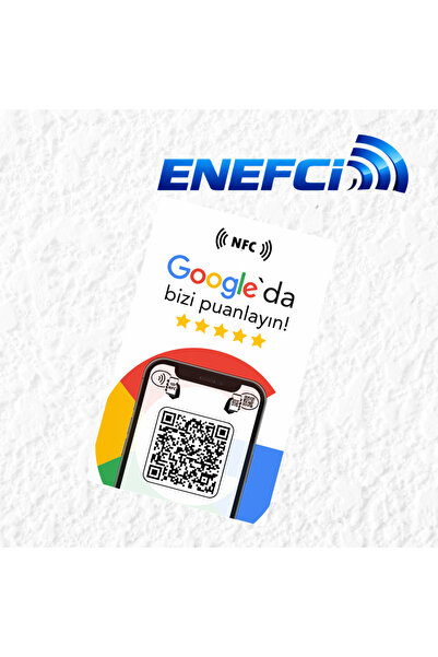 Enefci NFC Google Yorum Kartı – "Google’da Bizi Puanlayın!" – Temassız Hızlı ...