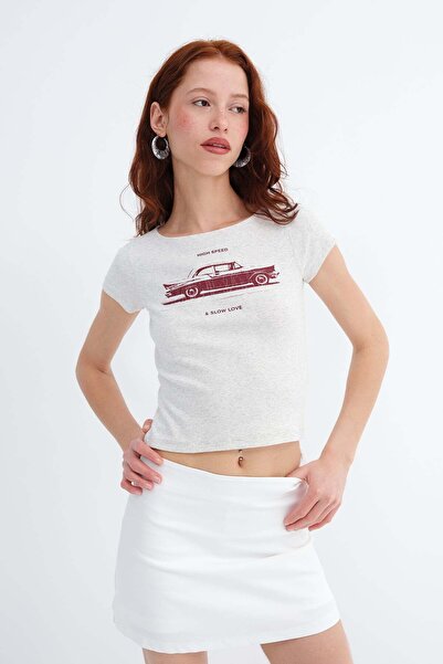 Addax Μπλουζάκι με στάμπα αυτοκινήτου P1919