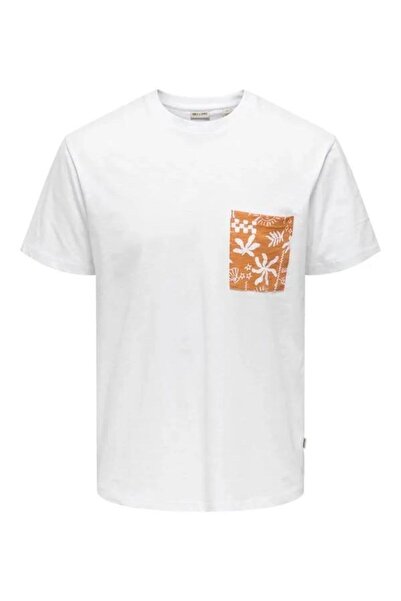 Only & Sons OnsPerry Life Reg Leaf SS Pocket Tee Ανδρικό Μπλουζάκι Ανοιχτό Λε...
