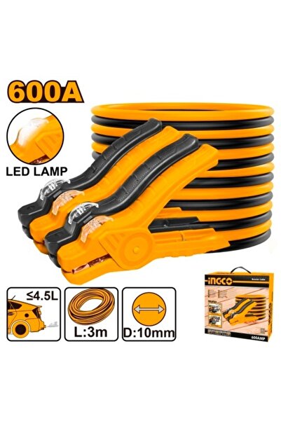 Ingco Καλώδιο εκκίνησης αυτοκινήτου 600 Α με LED HBTCP 6008 L