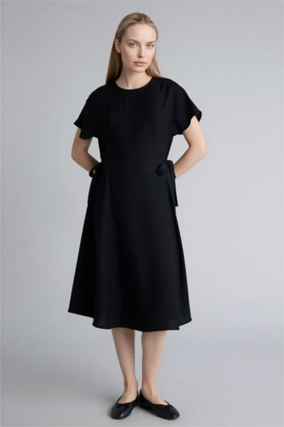 DeFacto Rochie midi cu mâneci liliac E6028AX26SM