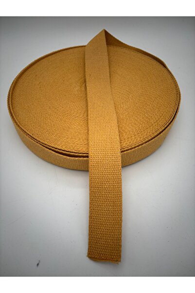 kumasfabrik (4 εκ. πλάτος) 100% ΒΑΜΒΑΚΙ Λουράκι Τσάντας/Λαβή Τσάντας-Μουσταρδ...