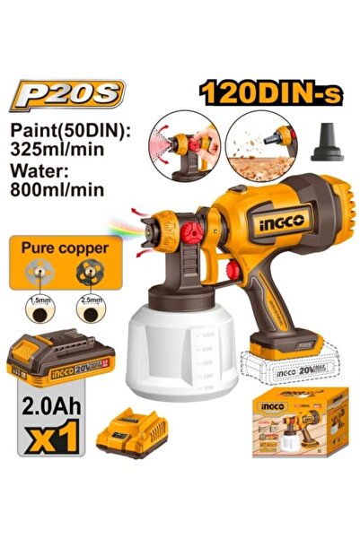 Ingco Πιστόλι ψεκασμού 20 V 800 ml με μπαταρία