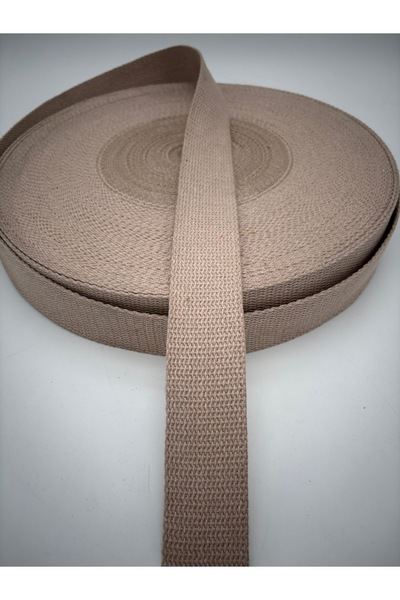 kumasfabrik (4 εκ. πλάτος) 100% ΒΑΜΒΑΚΙ 3 μέτρα Λαβή τσάντας/Λουράκι τσάντας/...