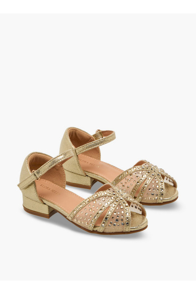 Flora Bella by Shoexpress Girls Embellished Block Heel Sandals