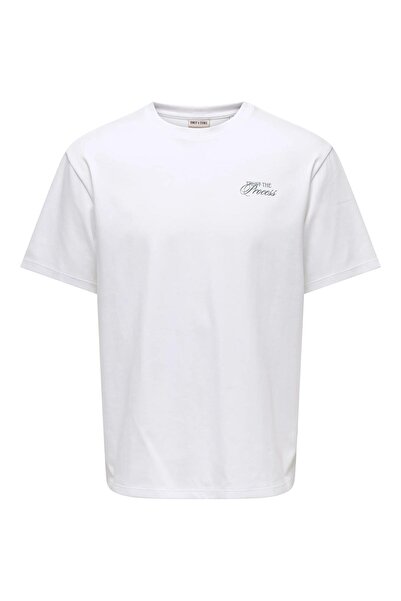 Only & Sons Onscaspian Airflex Process Boxy SS Tee Ανδρικό T-Shirt Λευκό (220...